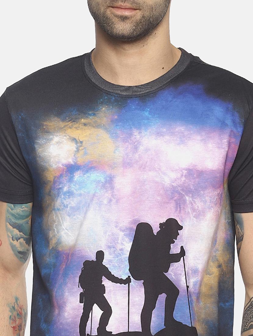 black printed t-shirt - 17633651 - Zoom Image - 5
