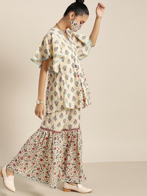 beige cotton fusion set - 17633678 - Standard Image - 1