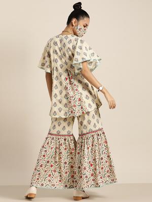 beige cotton fusion set - 17633678 - Standard Image - 3
