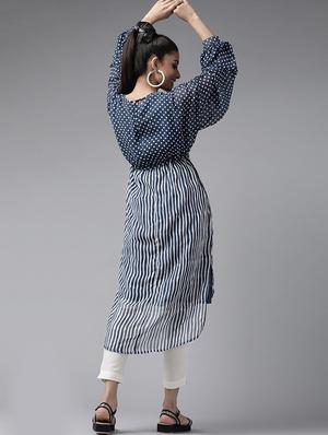 drawstring waist printed tunics kaftan - 17633687 - Standard Image - 3