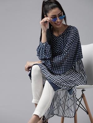 drawstring waist printed tunics kaftan - 17633687 - Standard Image - 4