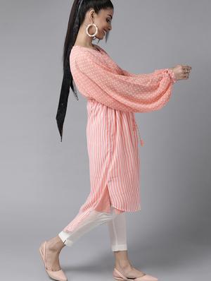drawstring waist printed tunics kaftan - 17633688 - Standard Image - 3