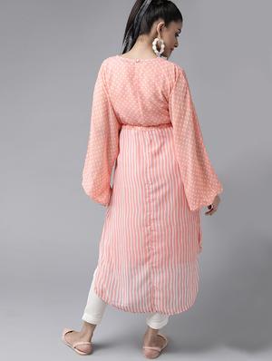 drawstring waist printed tunics kaftan - 17633688 - Standard Image - 4