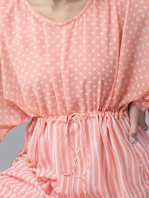 drawstring waist printed tunics kaftan - 17633688 - Standard Image - 5