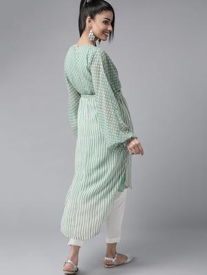 drawstring waist printed tunics kaftan - 17633689 - Standard Image - 3