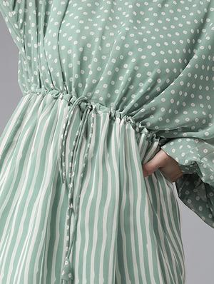 drawstring waist printed tunics kaftan - 17633689 - Standard Image - 5