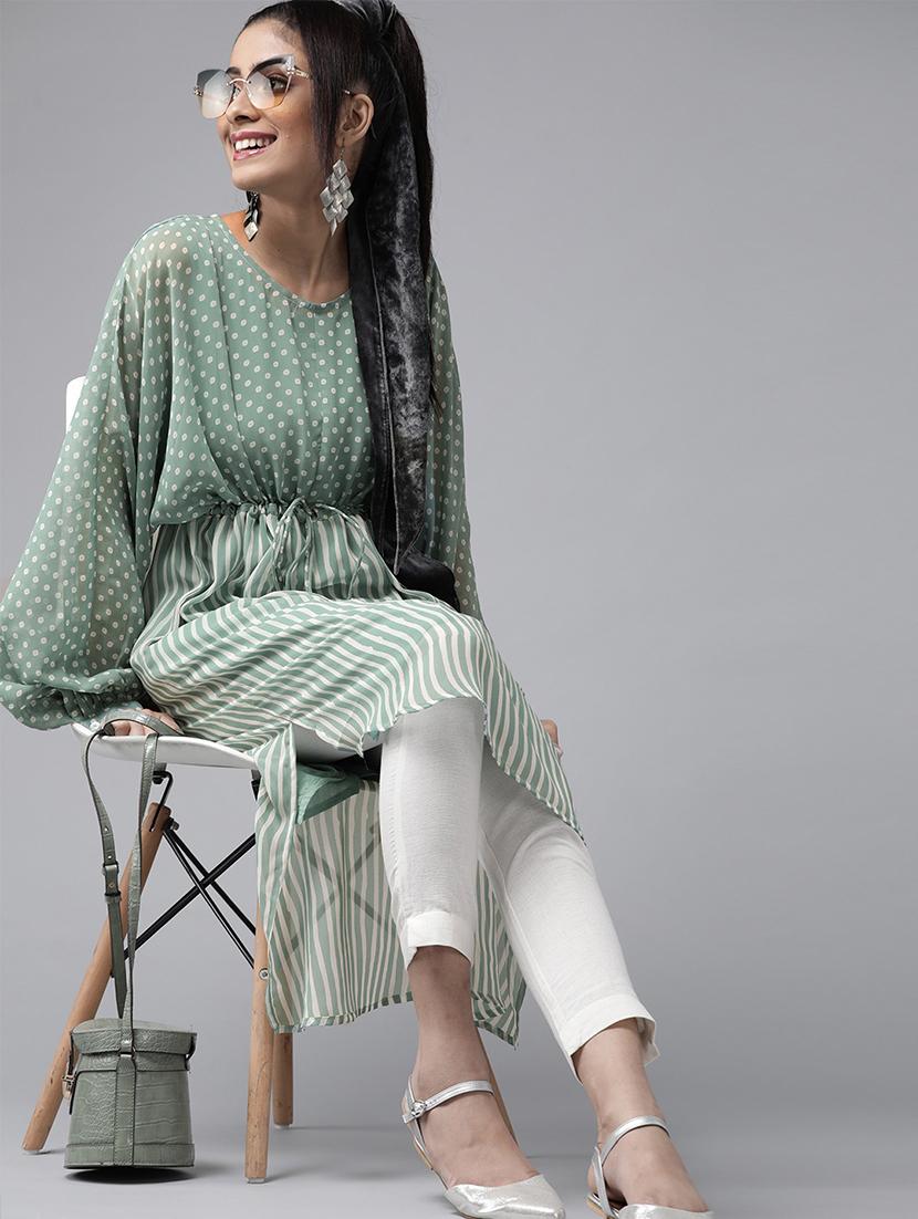 drawstring waist printed tunics kaftan - 17633689 - Zoom Image - 4
