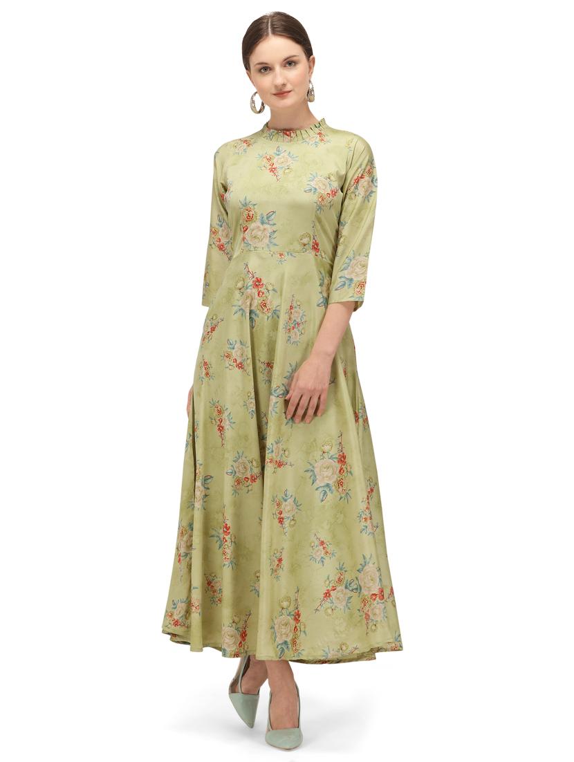 floral print ethnic dress - 17633698 - Zoom Image - 1