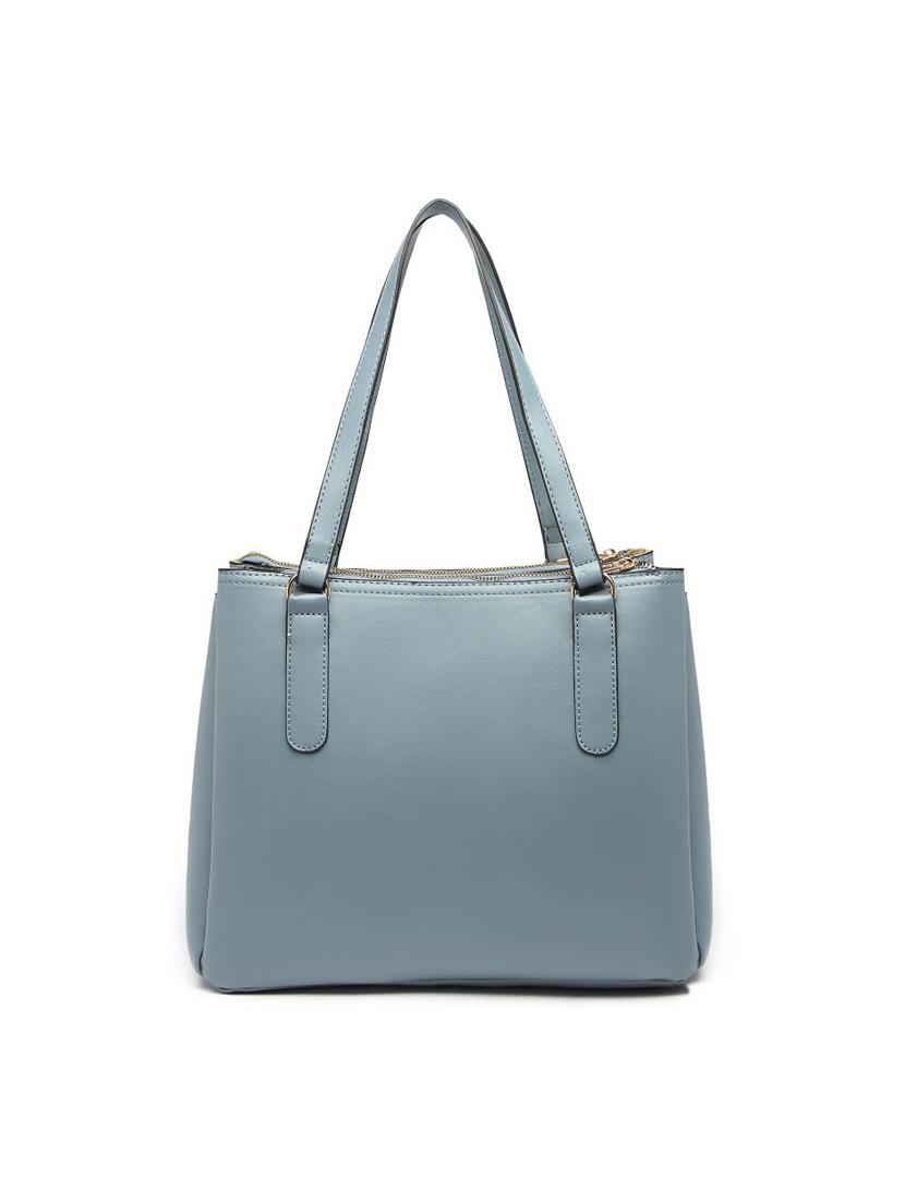 blue leatherette (pu) messenger handbag - 17633825 - Zoom Image - 2