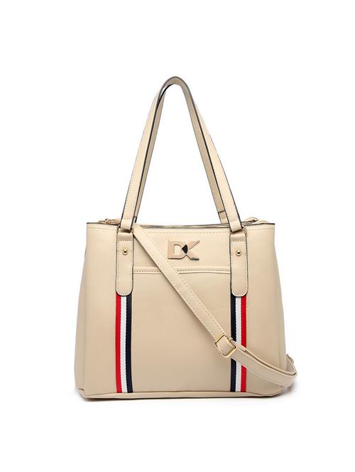 beige leatherette (pu) messenger handbag - 17633827 - Standard Image - 1