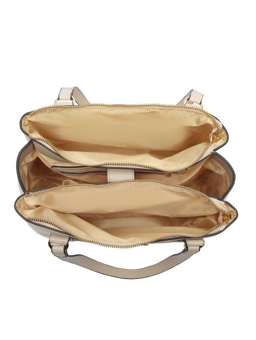 beige leatherette (pu) messenger handbag - 17633827 - Zoom Image - 3
