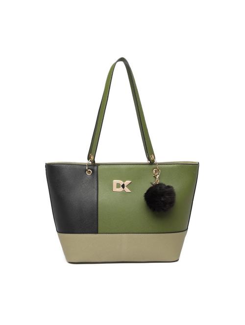 green leatherette (pu) messenger handbag - 17633829 - Standard Image - 1
