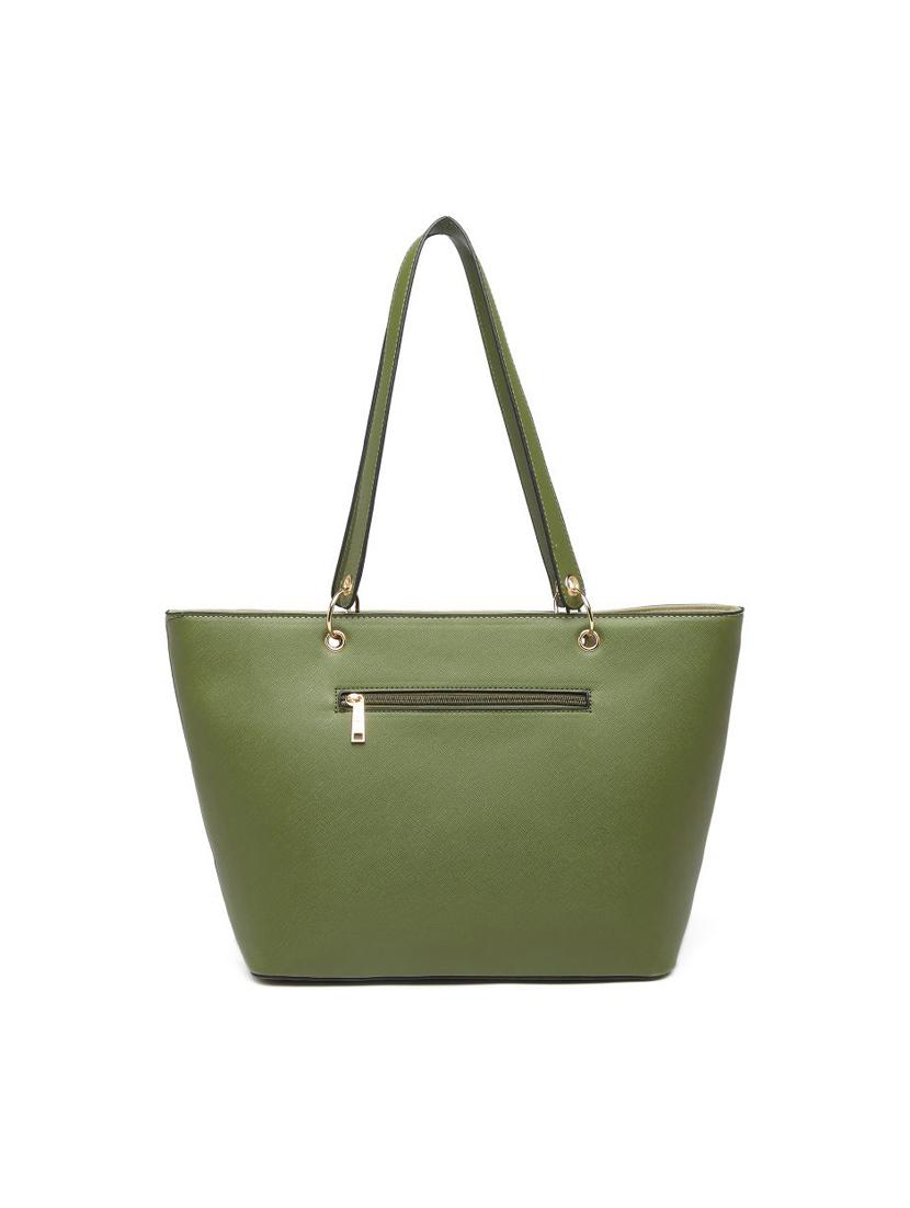 green leatherette (pu) messenger handbag - 17633829 - Zoom Image - 2