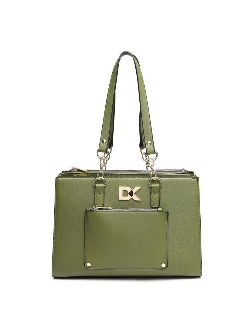 green leatherette (pu) messenger handbag - 17633832 - Zoom Image - 2