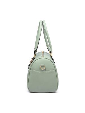 green leatherette (pu) messenger handbag - 17633844 - Standard Image - 4