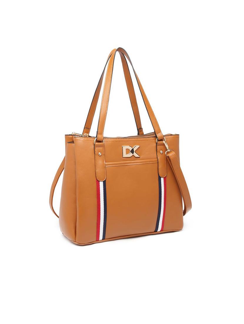 tan leatherette (pu) messenger handbag - 17633848 - Zoom Image - 6