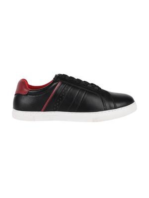 black leather lace up sneakers - 17633869 - Standard Image - 2