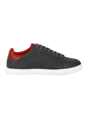 grey synthetic lace up sneakers - 17633871 - Standard Image - 2