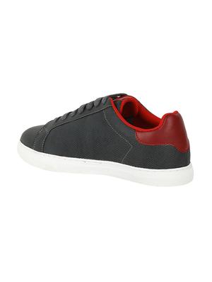 grey synthetic lace up sneakers - 17633871 - Standard Image - 3