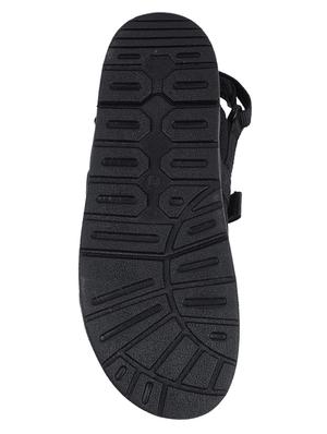 black synthetic & mesh back strap floaters - 17633875 - Standard Image - 5