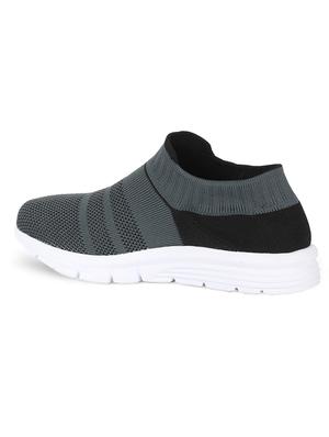 grey fabric slip on sports shoes - 17633908 - Standard Image - 3