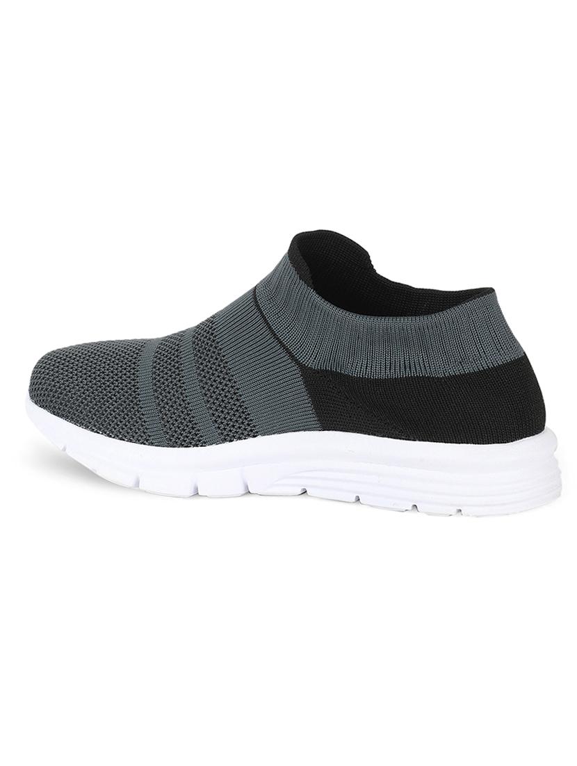 grey fabric slip on sports shoes - 17633908 - Zoom Image - 3