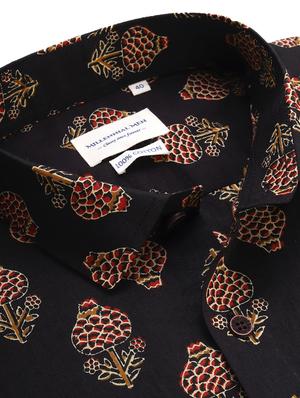 black ethnic motifs casual shirt - 17633949 - Standard Image - 5