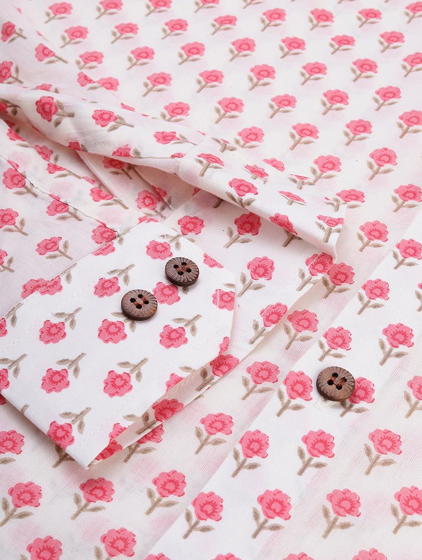 white floral casual shirt - 17633968 - Zoom Image - 6