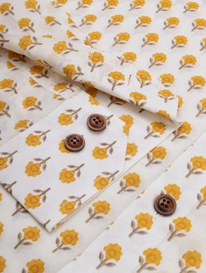 white floral casual shirt - 17633969 - Standard Image - 6