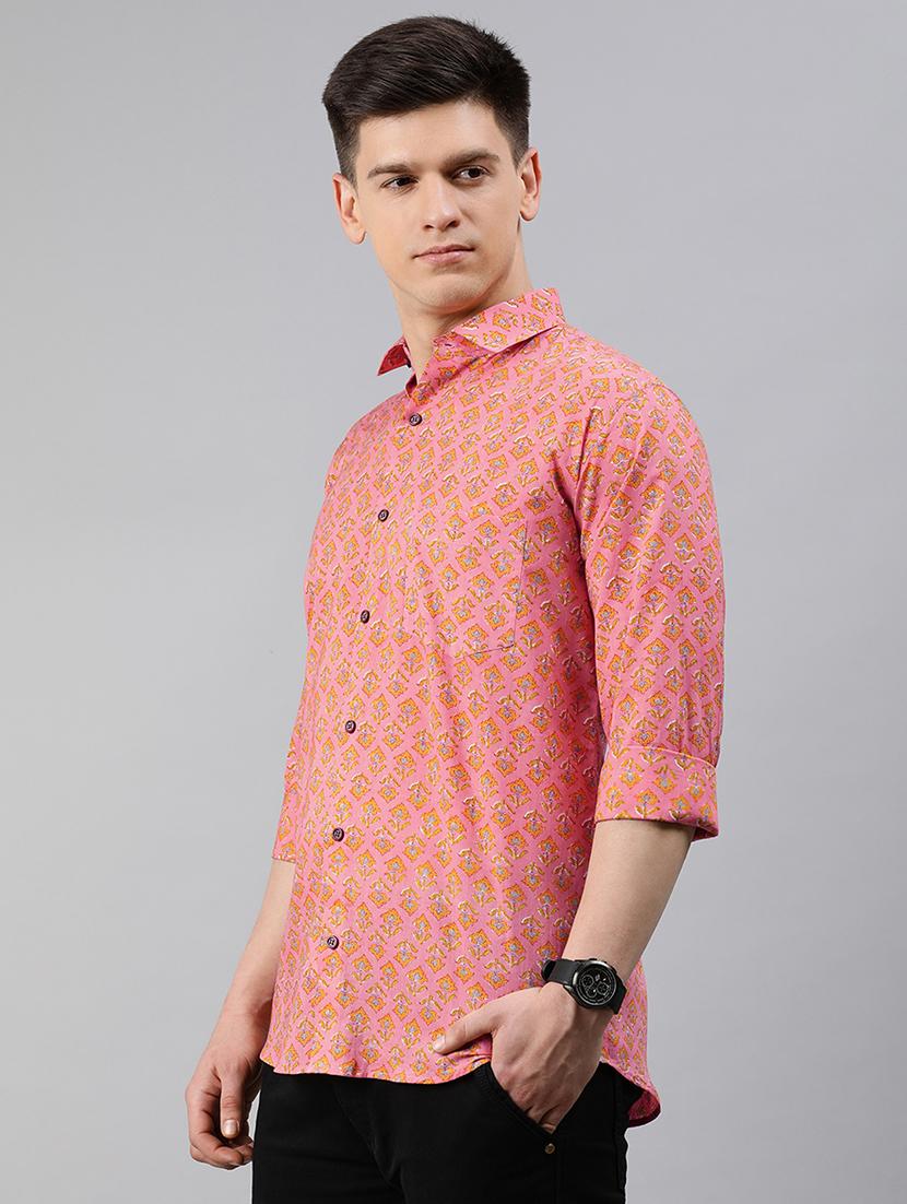 pink floral casual shirt - 17633972 - Zoom Image - 2