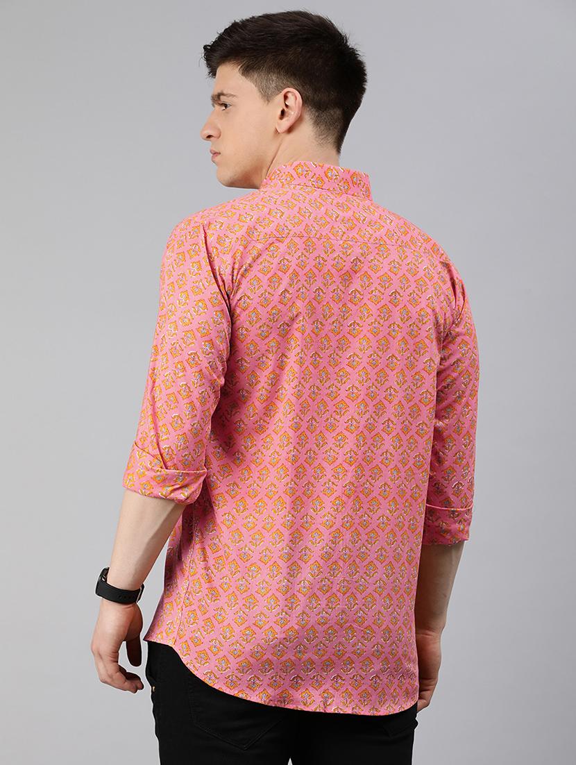 pink floral casual shirt - 17633972 - Zoom Image - 3