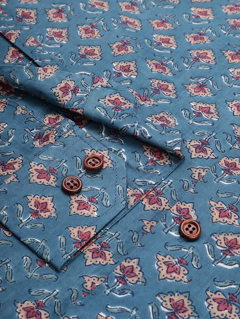 blue floral casual shirt - 17633977 - Zoom Image - 6