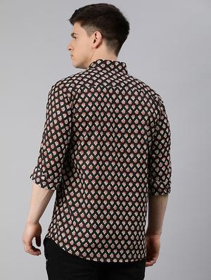 black printed casual shirt - 17633979 - Standard Image - 3