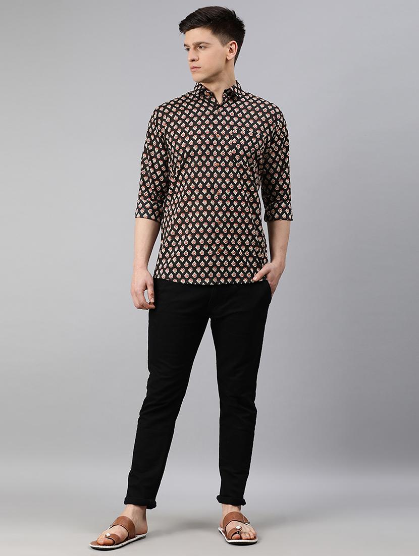 black printed casual shirt - 17633979 - Zoom Image - 4