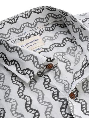 white printed casual shirt - 17633981 - Standard Image - 5