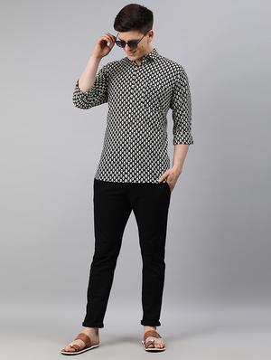 black printed casual shirt - 17633984 - Standard Image - 4