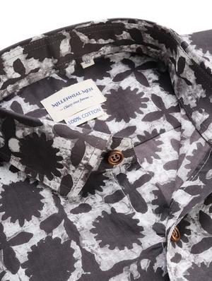grey printed casual shirt - 17633985 - Standard Image - 5