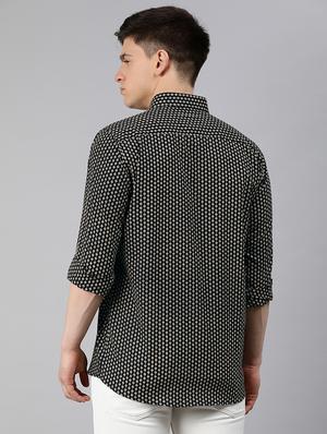 black printed casual shirt - 17633991 - Standard Image - 3