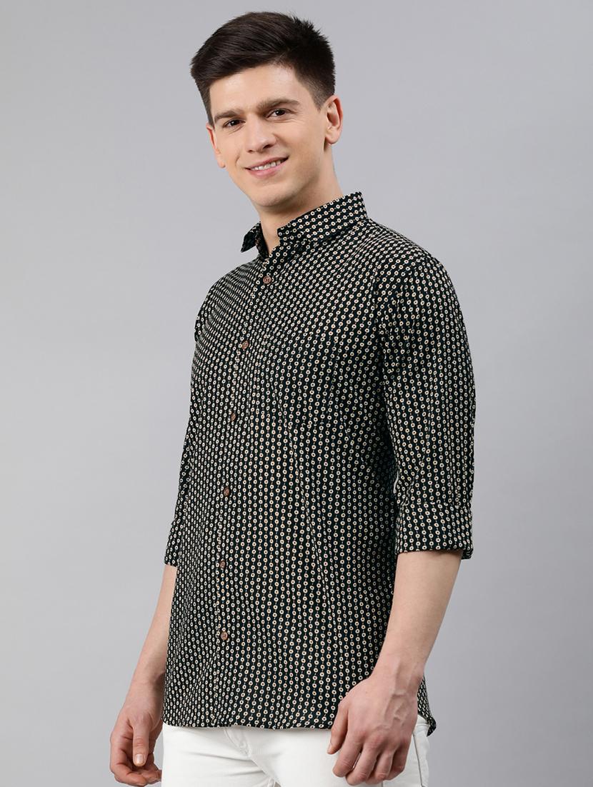 black printed casual shirt - 17633991 - Zoom Image - 2