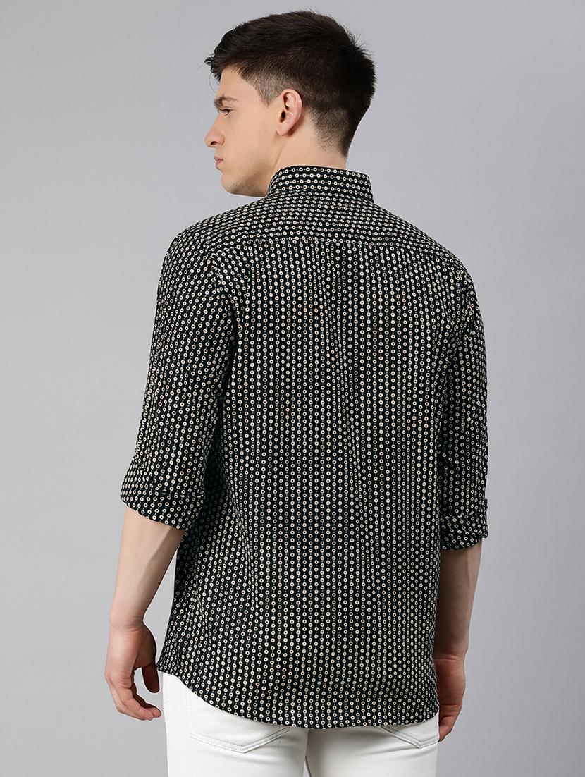 black printed casual shirt - 17633991 - Zoom Image - 3
