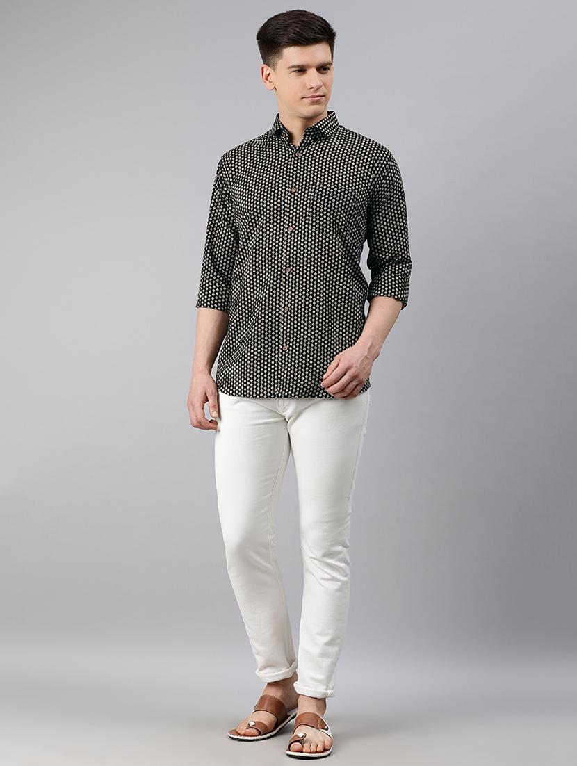 black printed casual shirt - 17633991 - Zoom Image - 4