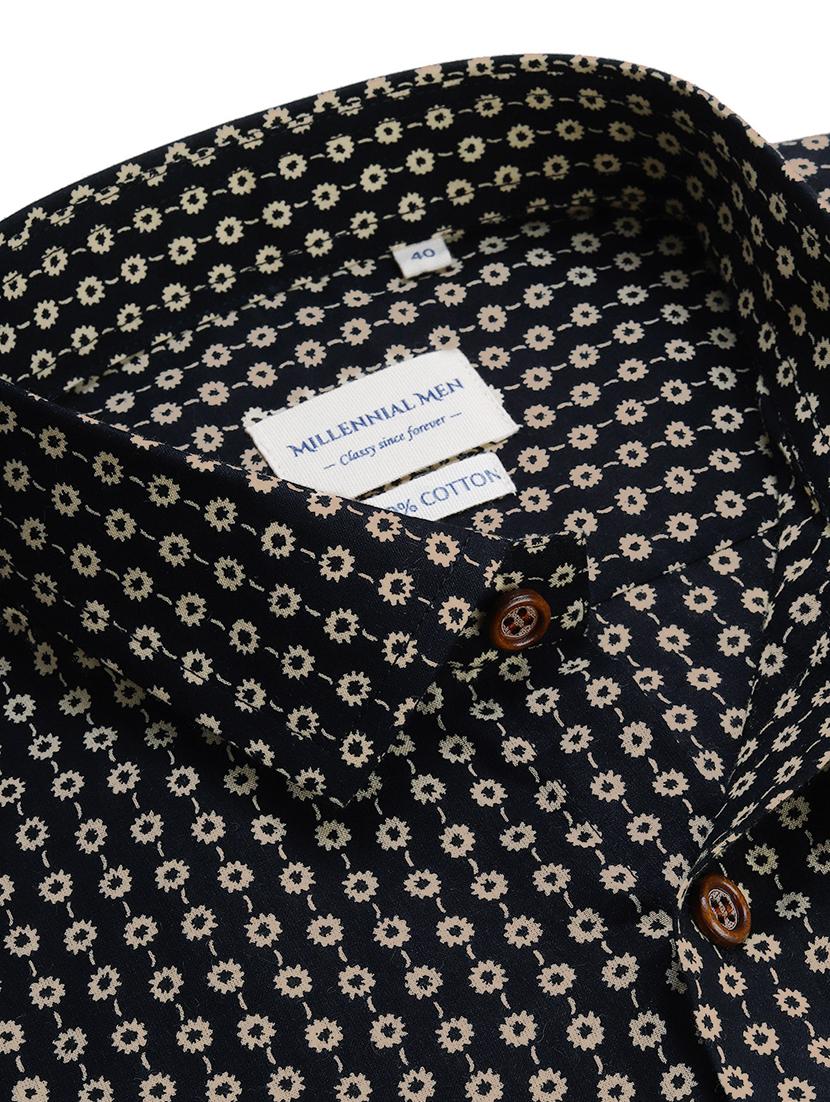 black printed casual shirt - 17633991 - Zoom Image - 5