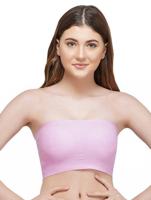 pink solid tube bra - 17635513 - Standard Image - 1