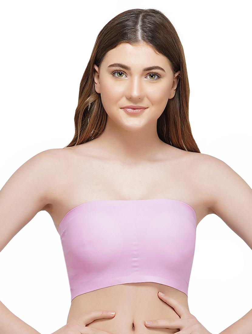 pink solid tube bra - 17635513 - Zoom Image - 1