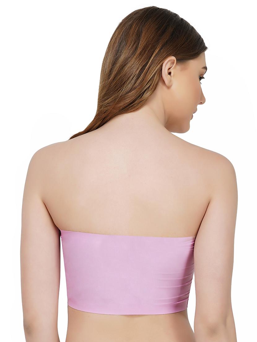 pink solid tube bra - 17635513 - Zoom Image - 2