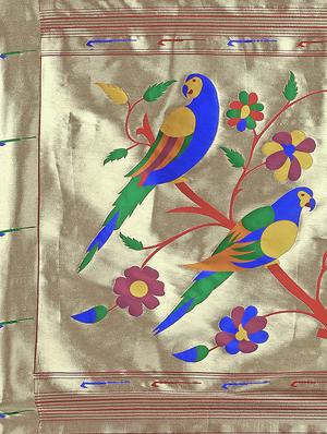 ethnic motifs paithani saree with blouse - 17635531 - Standard Image - 5