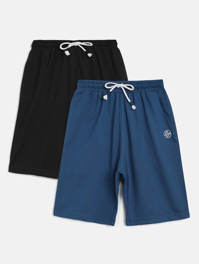 set of 2 solid three fourth shorts - 17635536 - Zoom Image - 1