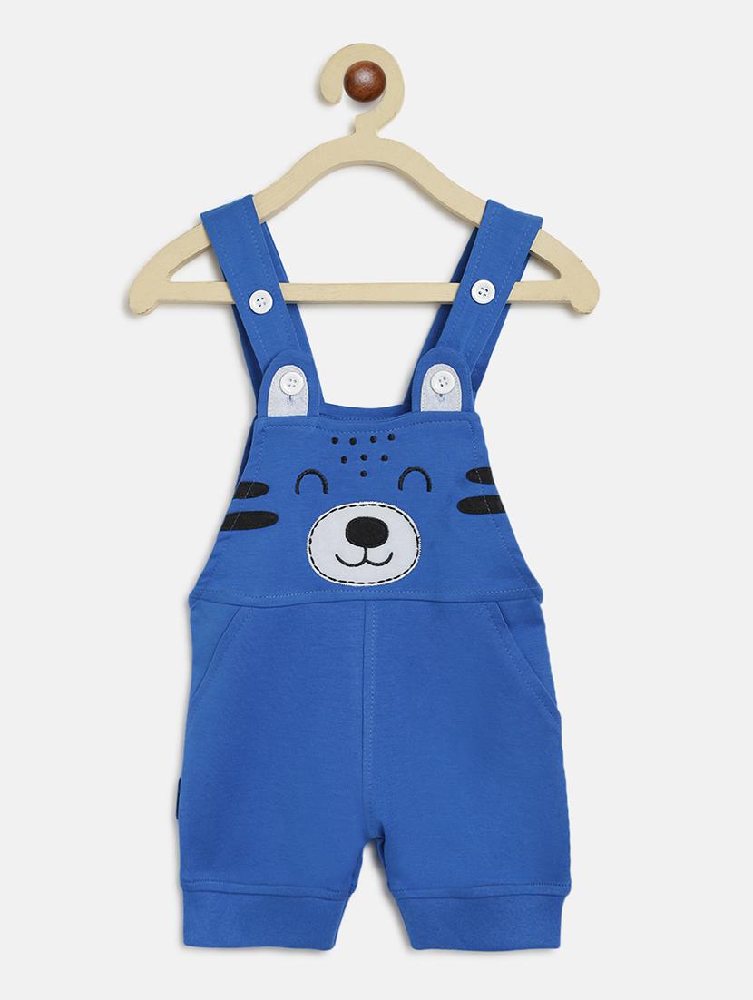 blue embroidered dungarees - 17635544 - Zoom Image - 2