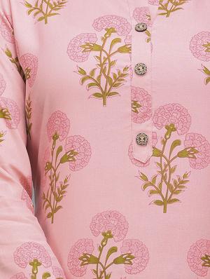 pink rayon kurta palazzo set - 17635638 - Standard Image - 7