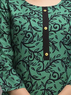 green cotton kurta pant set - 17635643 - Standard Image - 6